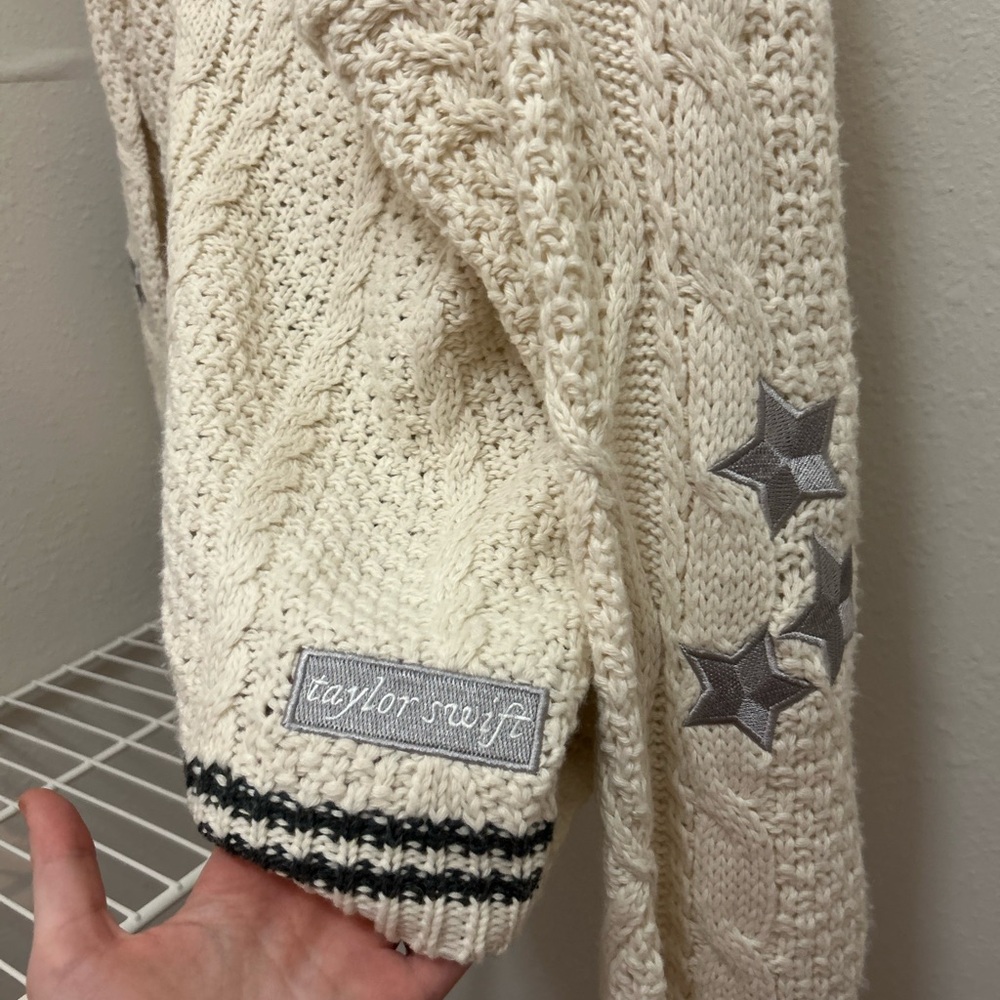Taylor Swift Authentic 2024 Folklore Cardigan with Star Accents